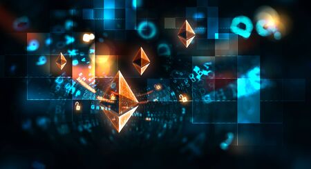 The essense of crypto currencyの写真素材