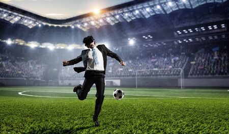 Try virtual reality. Mixed mediaの写真素材