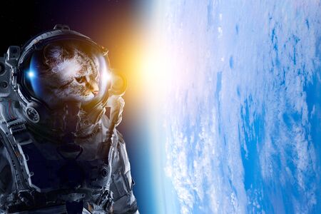 First trip to space. Mixed mediaの写真素材