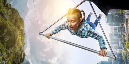 Extreme hang glider. Mixed mediaの写真素材