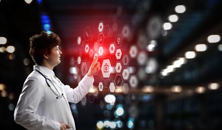 Innovative technologies in science and medicine. Mixed mediaの写真素材