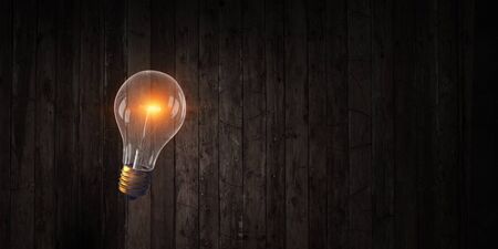Glass light bulb . Mixed mediaの写真素材