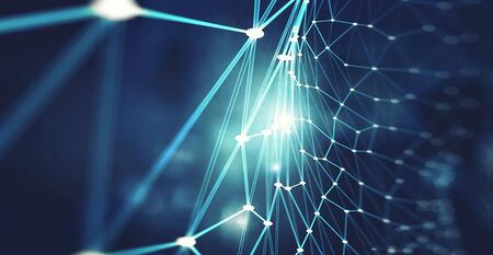 Networking and social connection concept. 3d renderingの写真素材