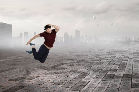 Dance is his world . Mixed mediaの写真素材