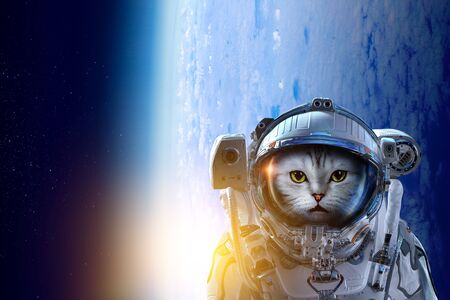 First trip to space. Mixed mediaの写真素材