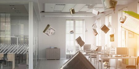 It is office mess. Mixed mediaの写真素材