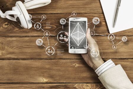 How to earn on crypto currencyの写真素材