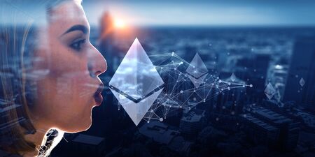 How to earn using crypto currencyの写真素材