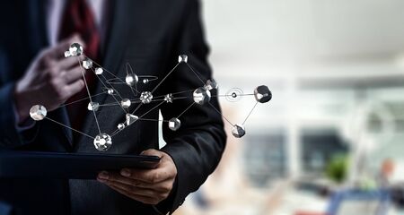 Crypto currency exchange. Mixed mediaの写真素材