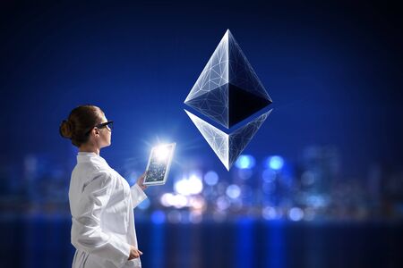 Crypto currency market as scienceの写真素材