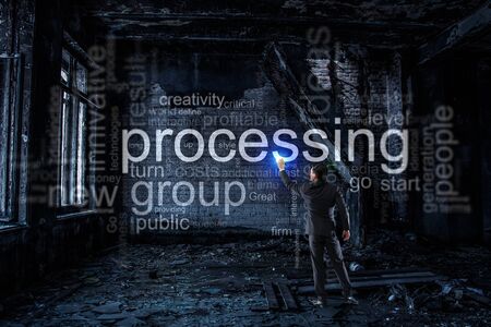 Business main terms . Mixed mediaの写真素材