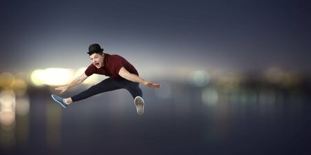 Dance is his world . Mixed mediaの写真素材