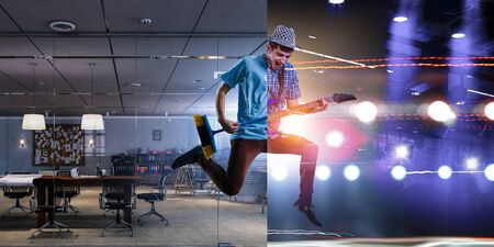 When music is your passion. Mixed mediaの写真素材