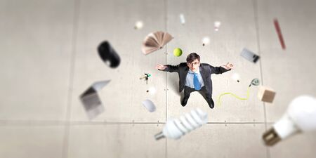 Bright idea for success . Mixed mediaの写真素材