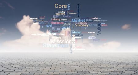 Business main terms . Mixed mediaの写真素材