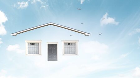 Real estate concept . Mixed mediaの写真素材