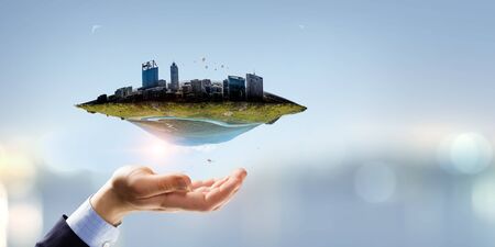 Real estate concept . Mixed mediaの写真素材