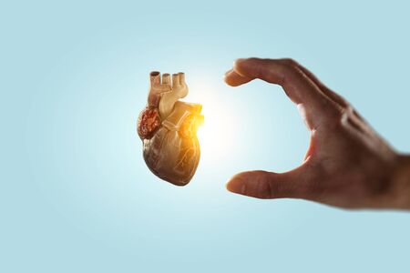 Innovative medicine concept. Heart symbol