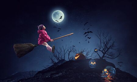 Spooky and scary halloween image. Mixed mediaの写真素材