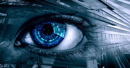 Abstract high tech eye concept