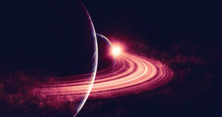 Image of outer space. . Mixed mediaの写真素材