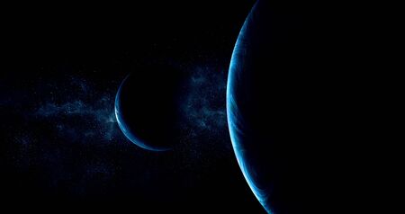 Image of outer space. . Mixed media
