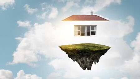 Real estate concept . Mixed mediaの写真素材