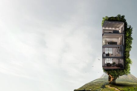 Real estate and ecology conceptの写真素材