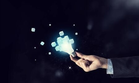 Light bulb image as symbol of innovationの写真素材