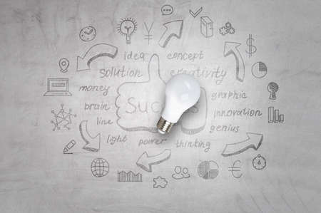 Light bulb image as symbol of innovation