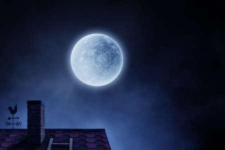 Spooky night image . Mixed mediaの写真素材