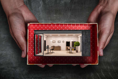 Real estate concept . Mixed mediaの写真素材