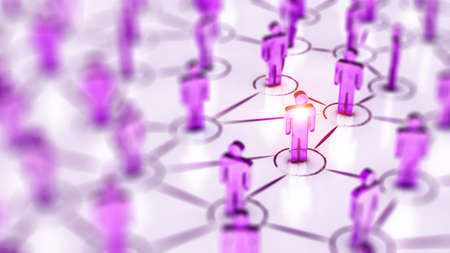 Social Web Network Background Imageの写真素材