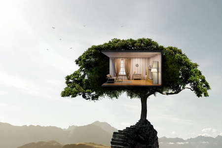 Real estate and ecology concept