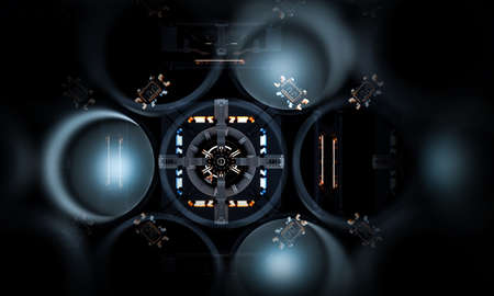 Technology and innovation concept . Mixed media