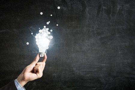 Light bulb image as symbol of innovationの写真素材