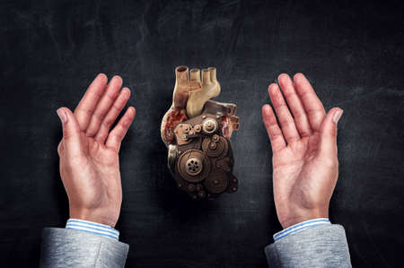 Innovative medicine concept. Heart symbolの写真素材