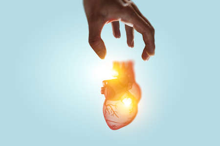Innovative medicine concept. Heart symbolの写真素材