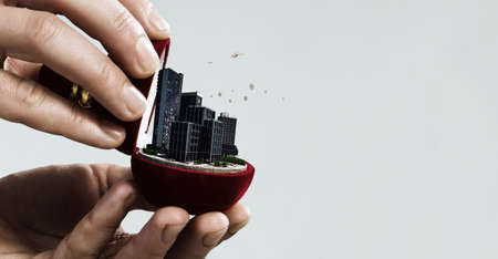 Real estate and construction industry conceptの写真素材