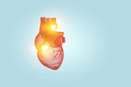 Innovative medicine concept. Heart symbolの写真素材
