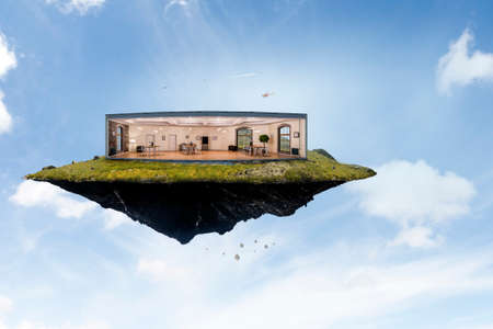 Real estate concept . Mixed media