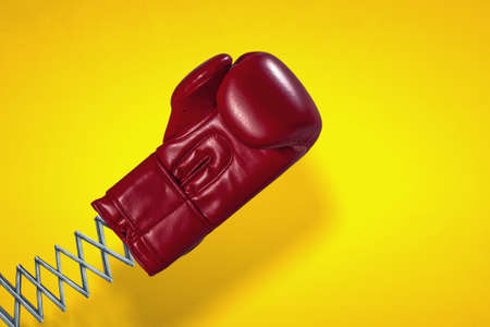 Red boxing glove. . Mixed mediaの写真素材