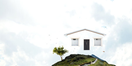 Real estate concept . Mixed mediaの写真素材