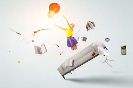 World of books concept . Mixed mediaの写真素材
