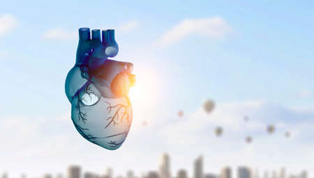Innovative medicine concept. Heart symbol