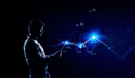 Global network image . Mixed mediaの写真素材
