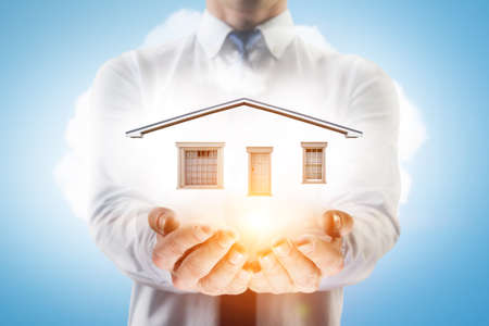 Real estate concept . Mixed mediaの写真素材