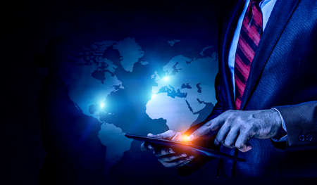 Business and innovation concept . Mixed mediaの写真素材