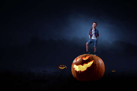 Spooky halloween image . Mixed mediaの写真素材
