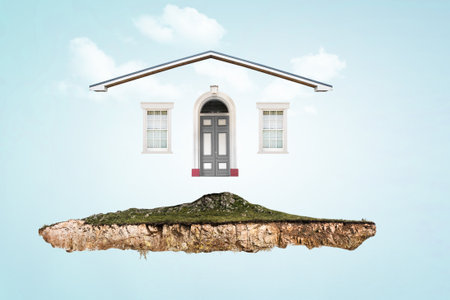 Real estate concept . Mixed mediaの写真素材